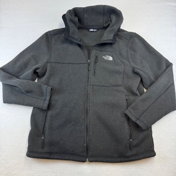 The North Face Other - The North Face Jacket Mens XL Grey Gordon Lyons Full Zip Hoodie Sweater Fleece